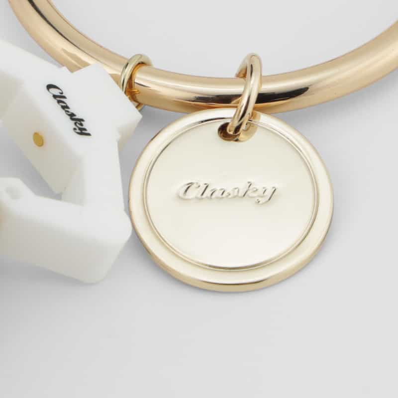 CLASKY CLASKY＜クラスキー＞ バーニーズ　ニューヨーク限定 バッグチャーム WHITE