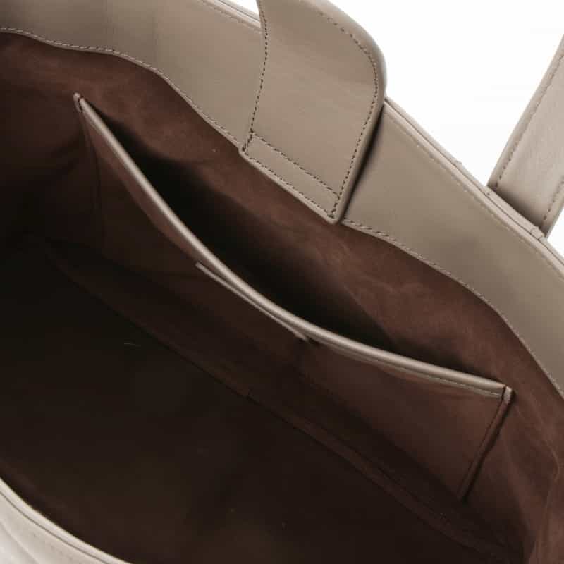 BARNEYS NEW YORK キルトレザー ミニトートバッグ BEIGE