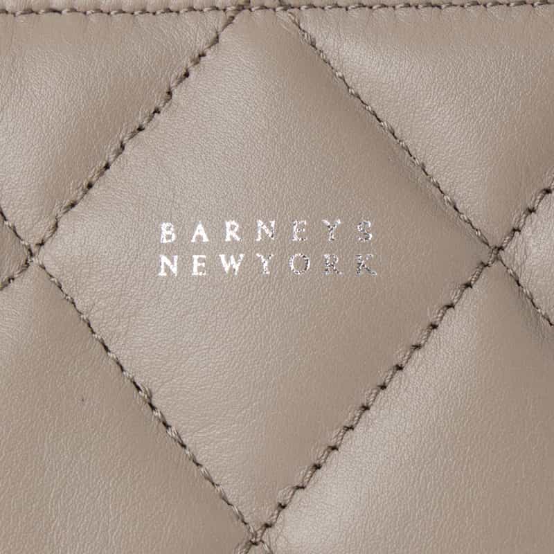 BARNEYS NEW YORK キルトレザー ミニトートバッグ BEIGE