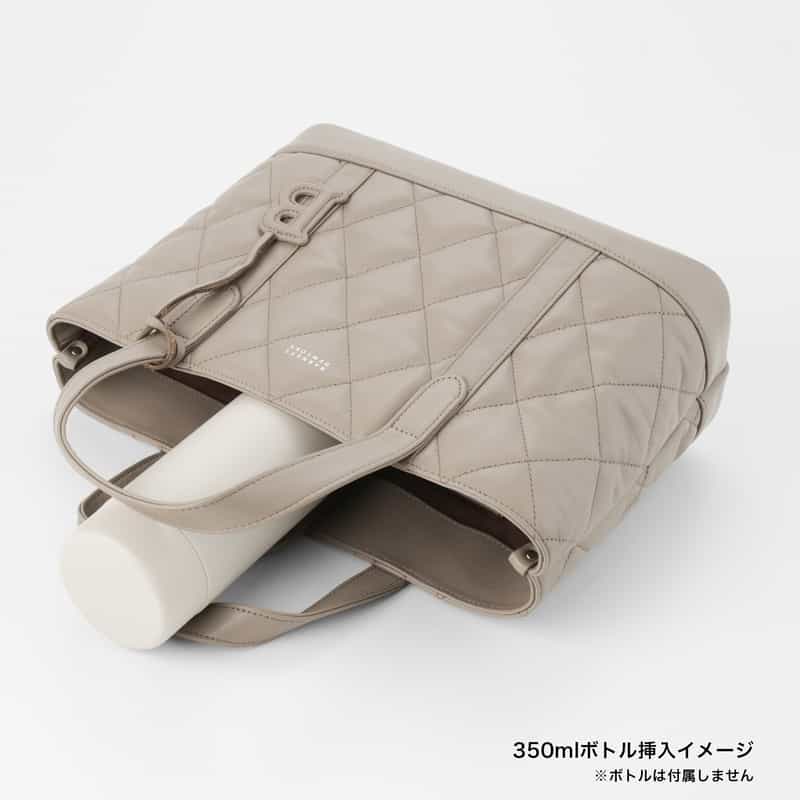 BARNEYS NEW YORK キルトレザー ミニトートバッグ BEIGE