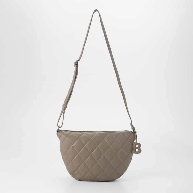 BARNEYS NEW YORK キルトレザー ショルダーバッグ BEIGE