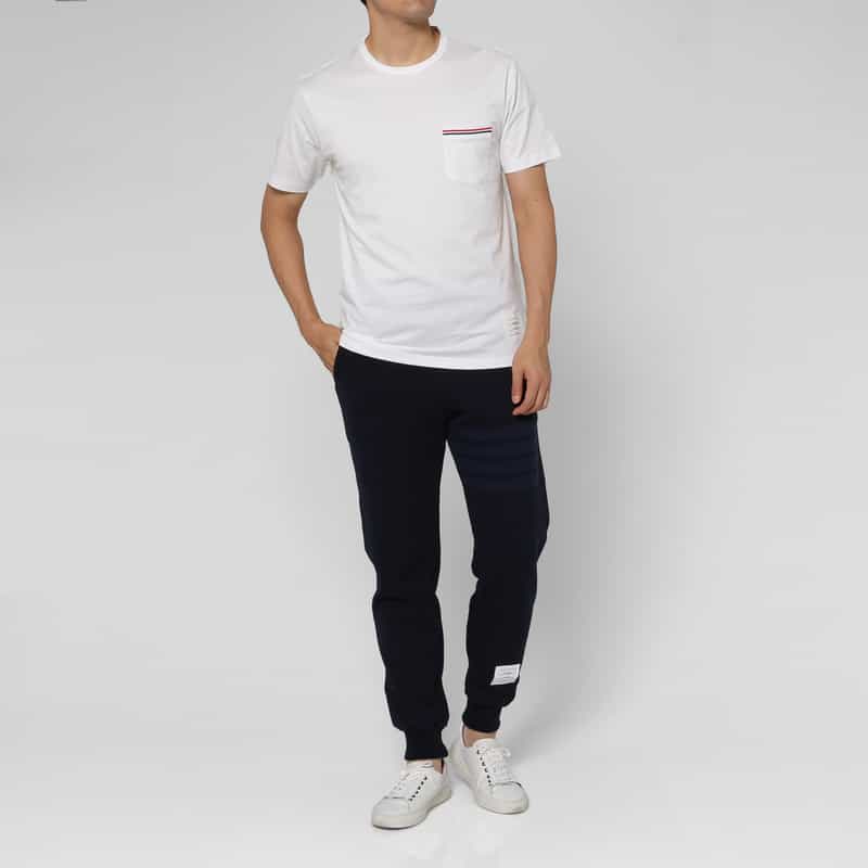 THOM BROWNE THOM BROWNE＜トム ブラウン＞ スウェットパンツ NAVY
