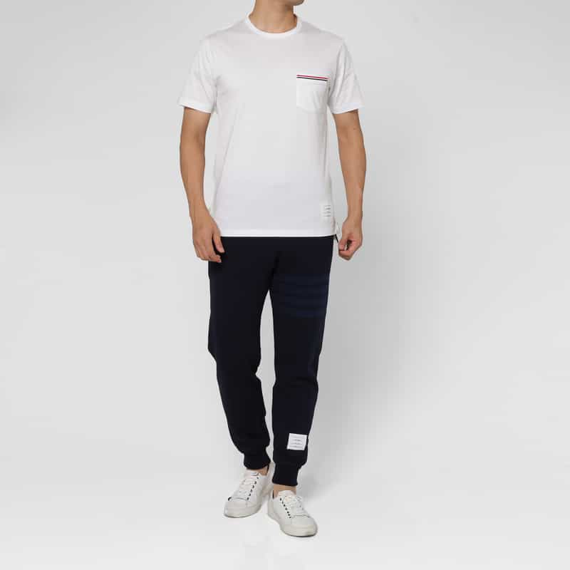 THOM BROWNE THOM BROWNE＜トム ブラウン＞ ポケット付きTシャツ WHITE