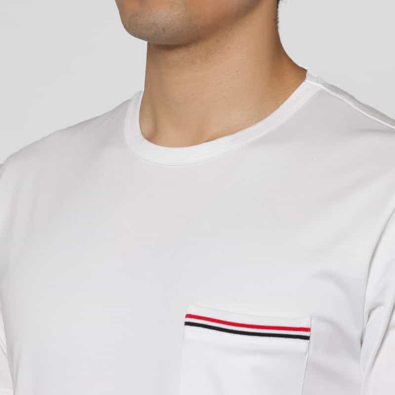 THOM BROWNE THOM BROWNE＜トム ブラウン＞ ポケット付きTシャツ WHITE