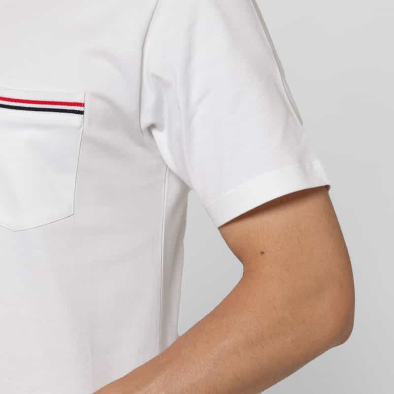 THOM BROWNE THOM BROWNE＜トム ブラウン＞ ポケット付きTシャツ WHITE