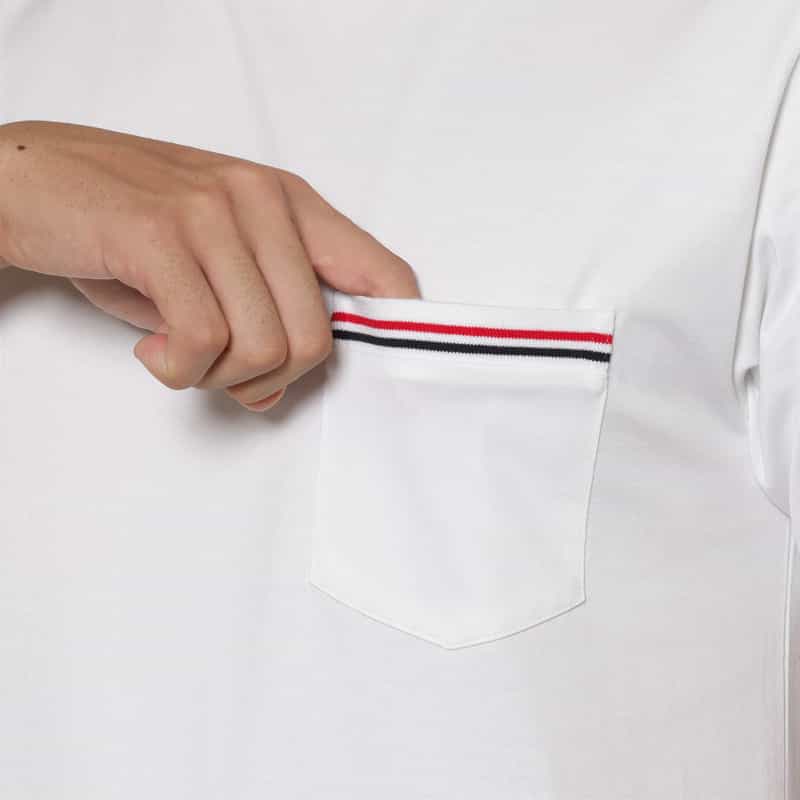 THOM BROWNE THOM BROWNE＜トム ブラウン＞ ポケット付きTシャツ WHITE