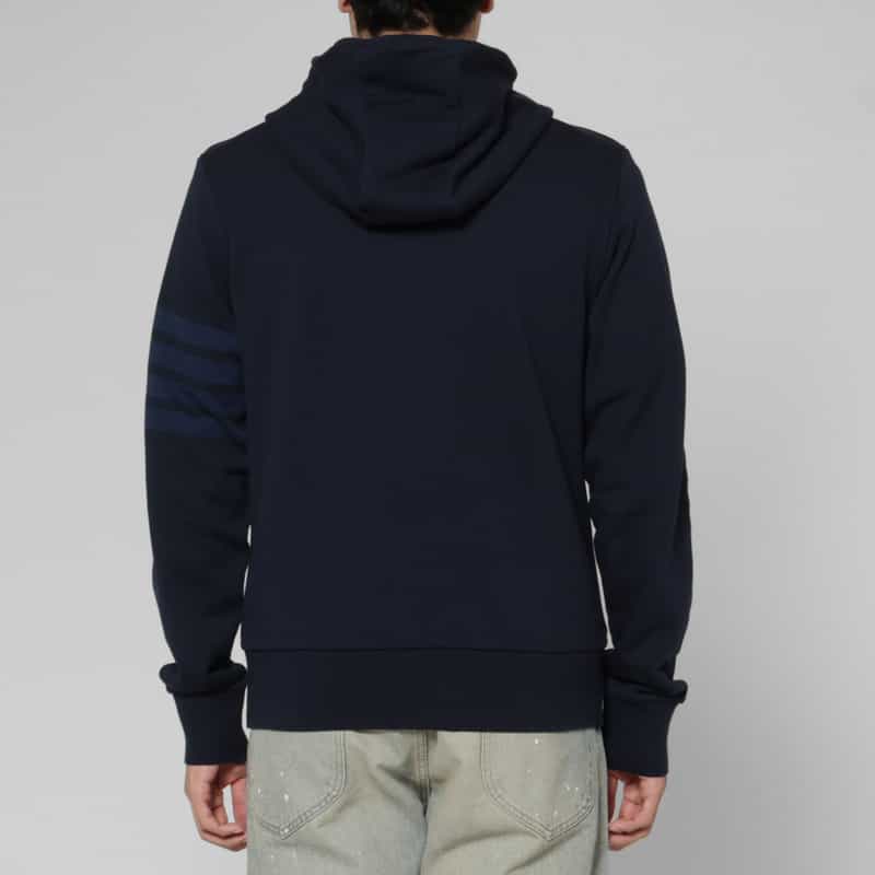 THOM BROWNE THOM BROWNE＜トム ブラウン＞ 4BERジップアップスウェットパーカー NAVY