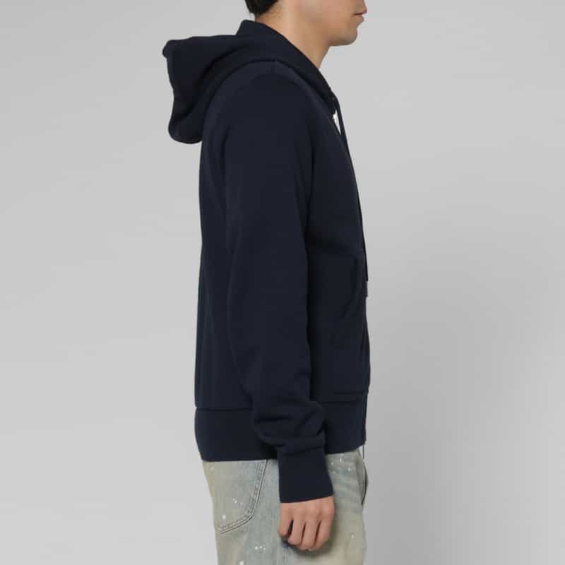 THOM BROWNE THOM BROWNE＜トム ブラウン＞ 4BERジップアップスウェットパーカー NAVY