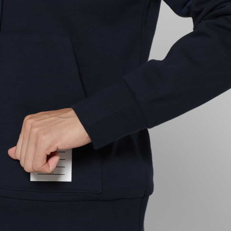 THOM BROWNE THOM BROWNE＜トム ブラウン＞ 4BERジップアップスウェットパーカー NAVY