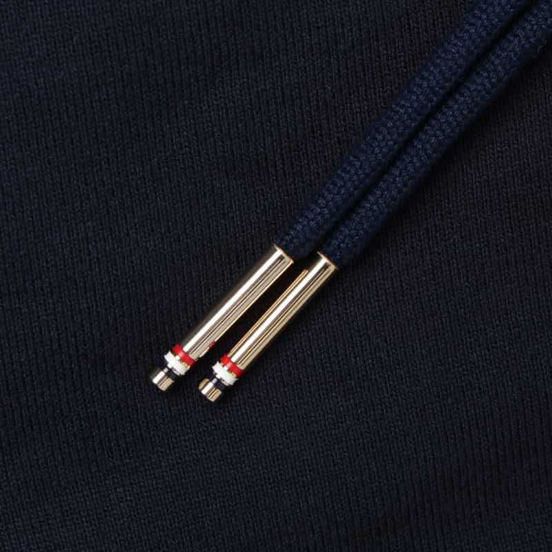 THOM BROWNE THOM BROWNE＜トム ブラウン＞ 4BERジップアップスウェットパーカー NAVY