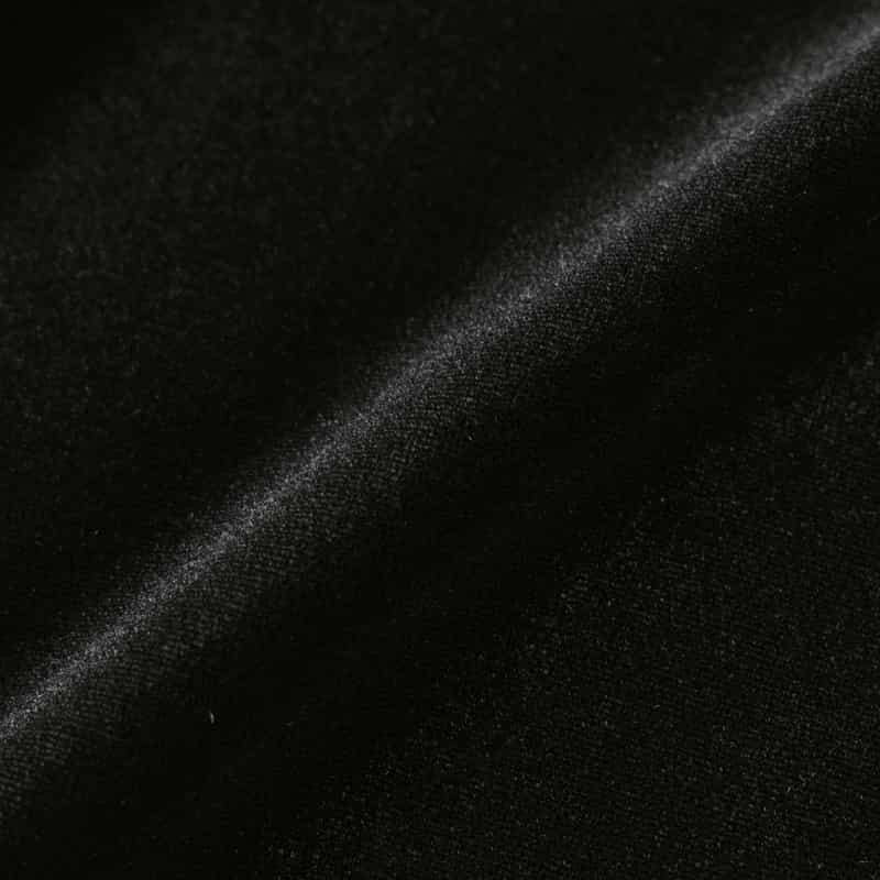 BARNEYS NEW YORK セットアップ ウォッシャブル ベロア素材 ワイドパンツ BLACK