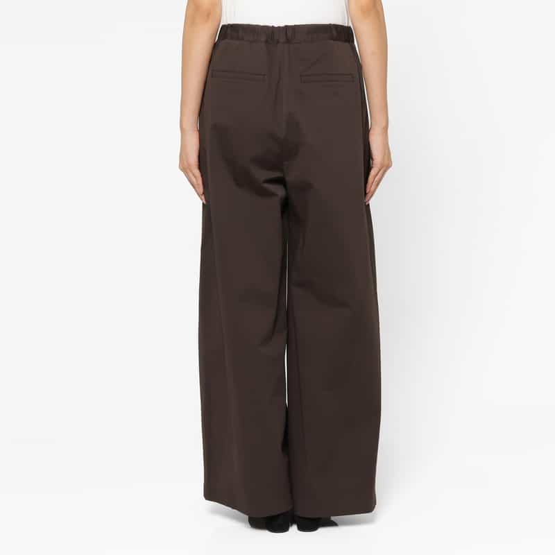 AMOMENTO AMOMENTO ＜アモーメント＞ 2タックワイドパンツ BROWN