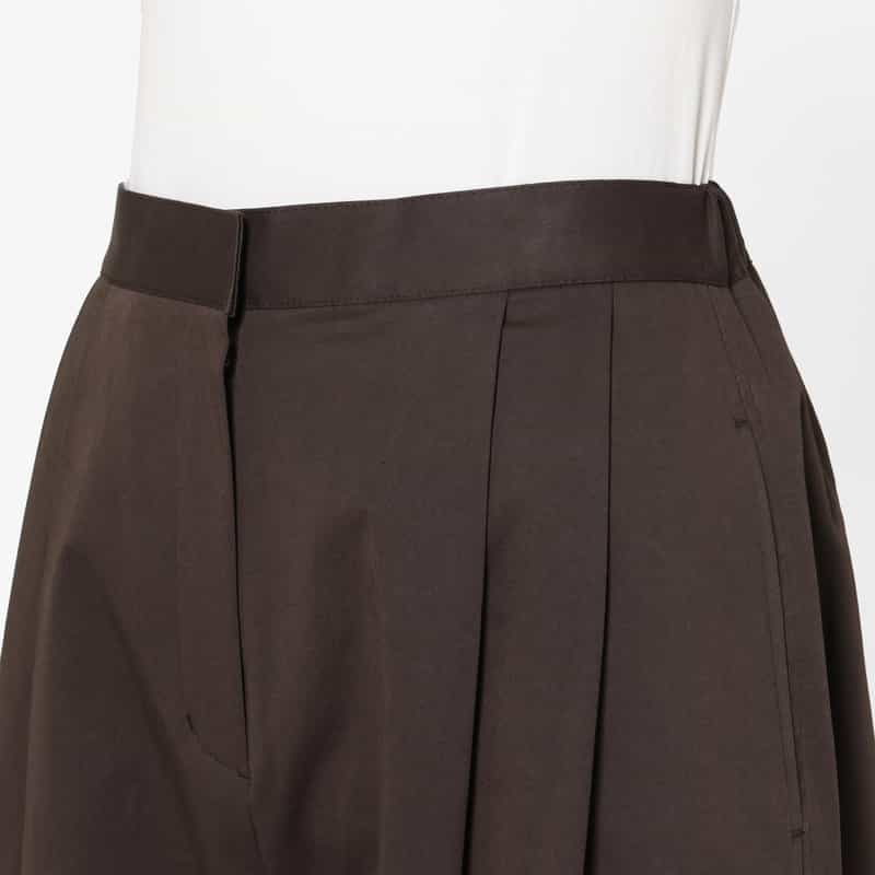 AMOMENTO AMOMENTO ＜アモーメント＞ 2タックワイドパンツ BROWN
