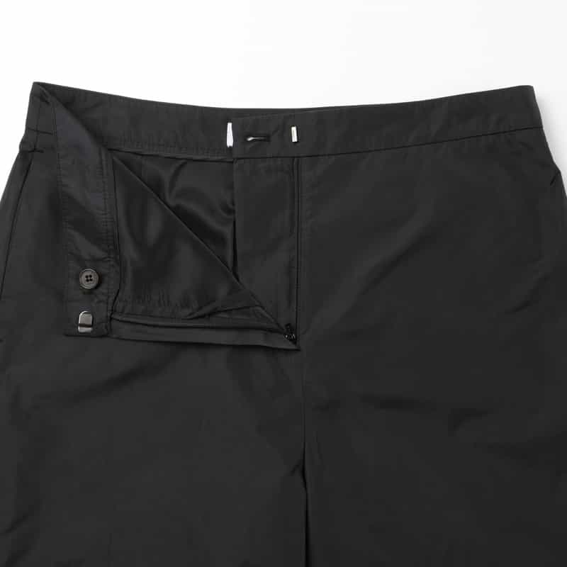 AMOMENTO AMOMENTO ＜アモーメント＞ シルク混タフタ バミューダパンツ BLACK