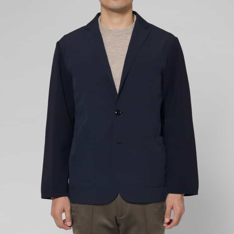 BARNEYS NEW YORK コンビネーションストレッチシングルジャケット NAVY