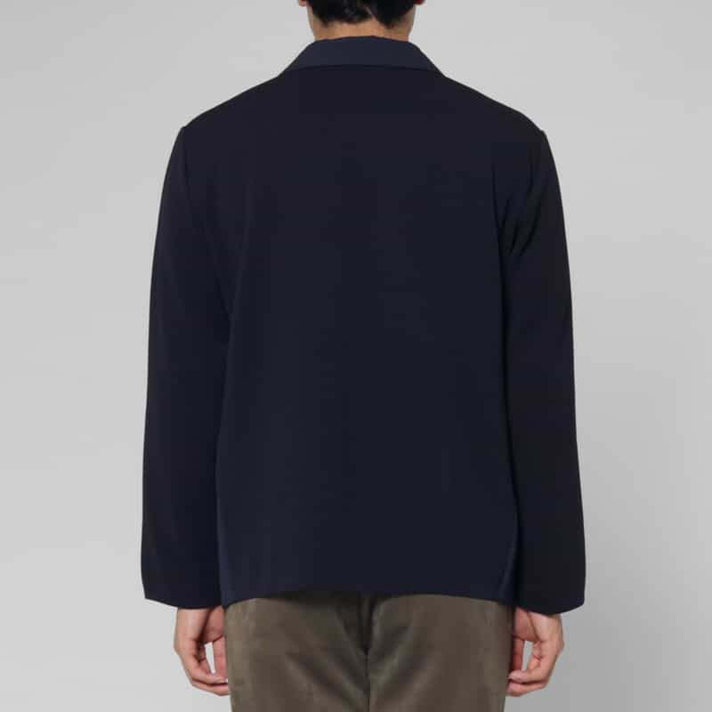 BARNEYS NEW YORK コンビネーションストレッチシングルジャケット NAVY