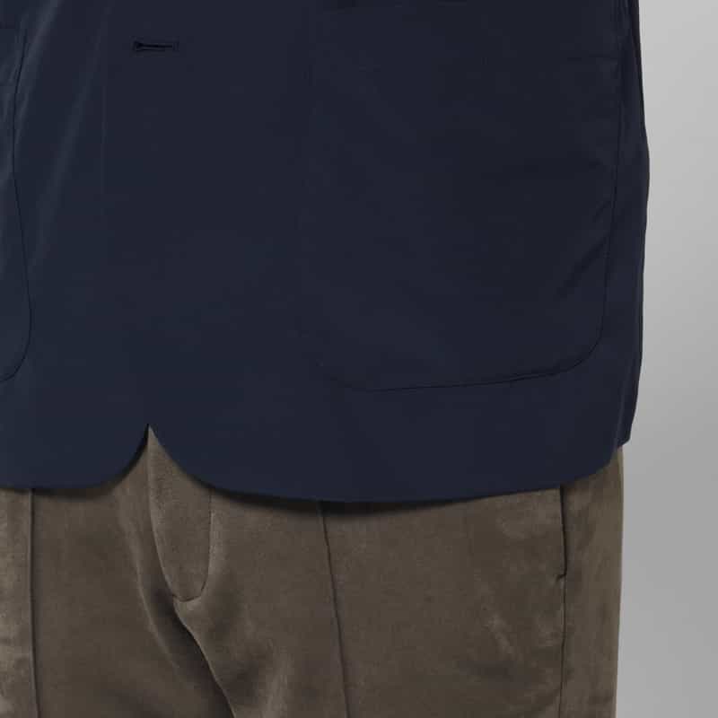 BARNEYS NEW YORK コンビネーションストレッチシングルジャケット NAVY