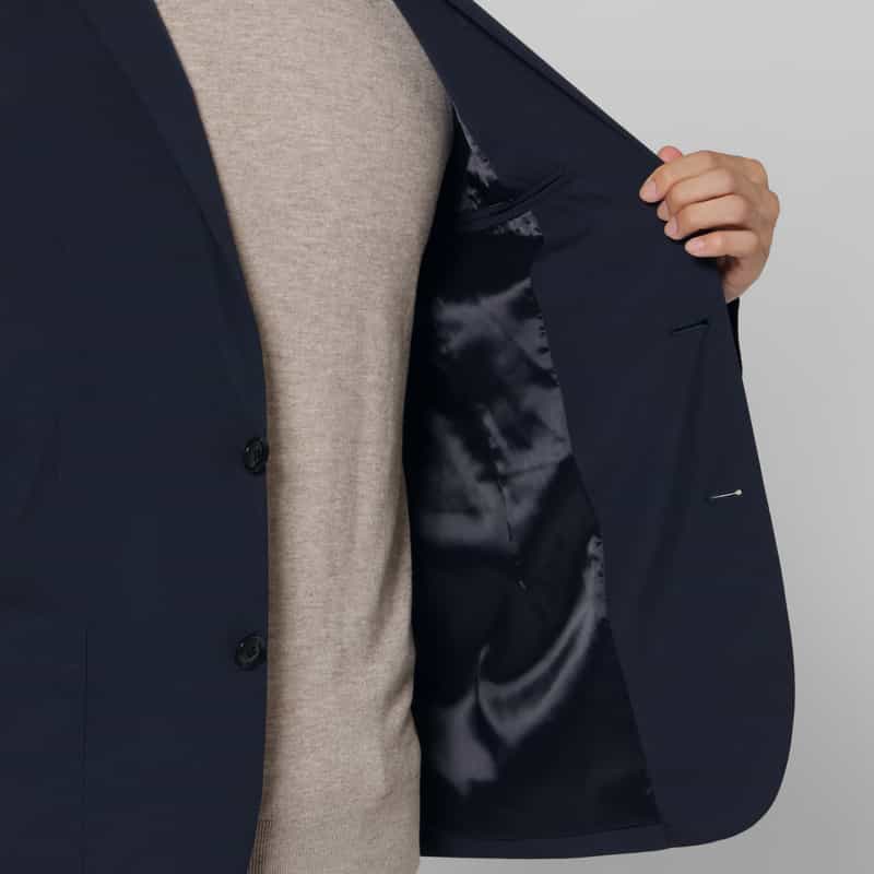 BARNEYS NEW YORK コンビネーションストレッチシングルジャケット NAVY