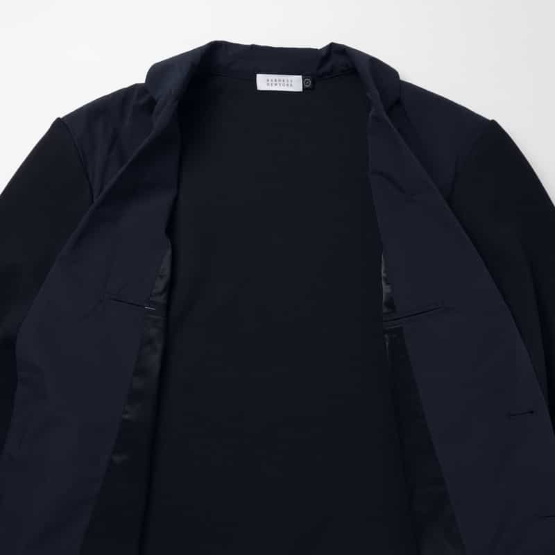 BARNEYS NEW YORK コンビネーションストレッチシングルジャケット NAVY