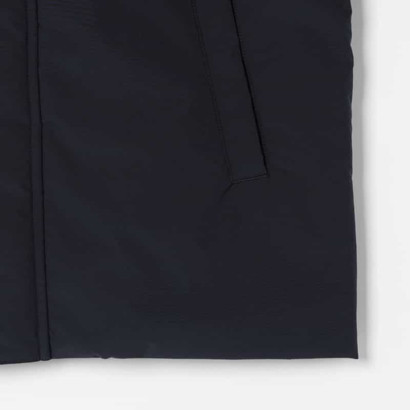 BARNEYS NEW YORK ケーブルニットスリーブジップアップブルゾン NAVY
