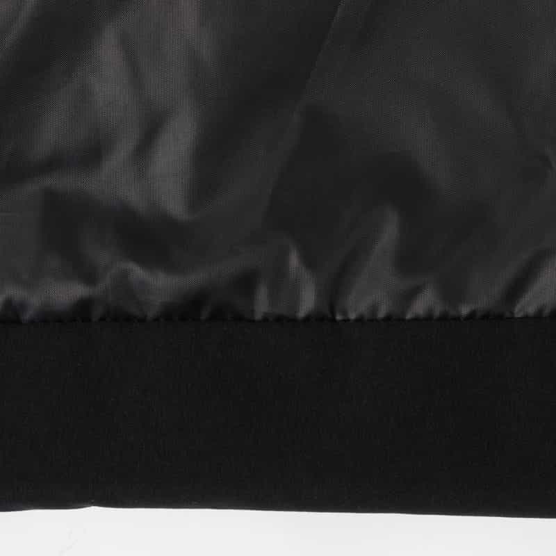 BARNEYS NEW YORK ケーブルニットスリーブジップアップブルゾン BLACK
