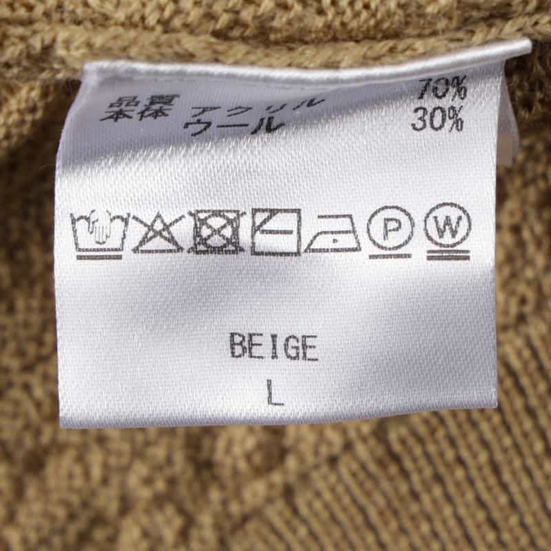 BARNEYS NEW YORK フェアアイル柄ニットプルオーバー BEIGE