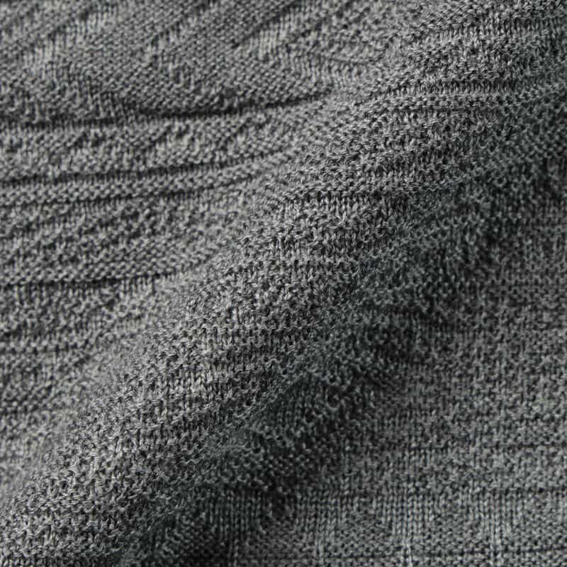 BARNEYS NEW YORK フェアアイル柄ニットプルオーバー GRAY