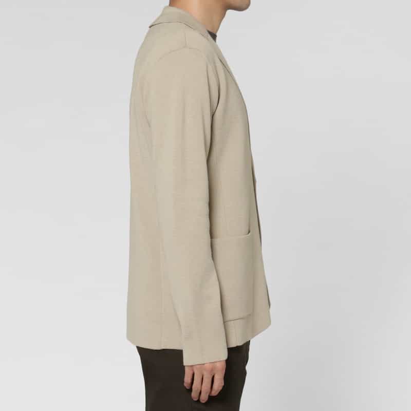 BARNEYS NEW YORK ミラノリブニットジャケット BEIGE