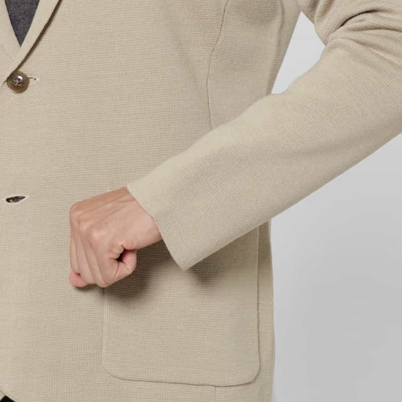 BARNEYS NEW YORK ミラノリブニットジャケット BEIGE