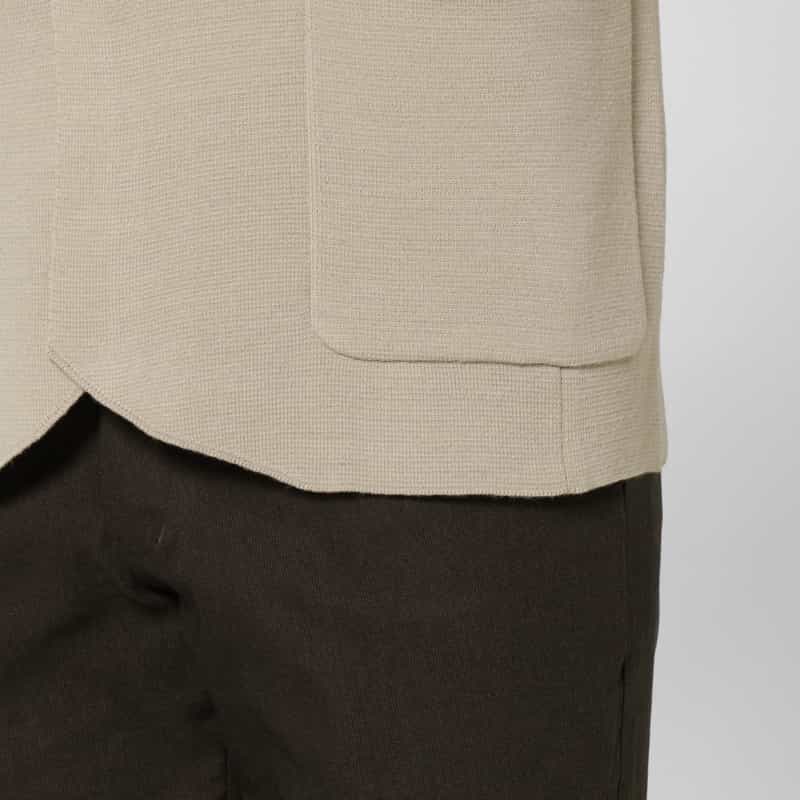 BARNEYS NEW YORK ミラノリブニットジャケット BEIGE