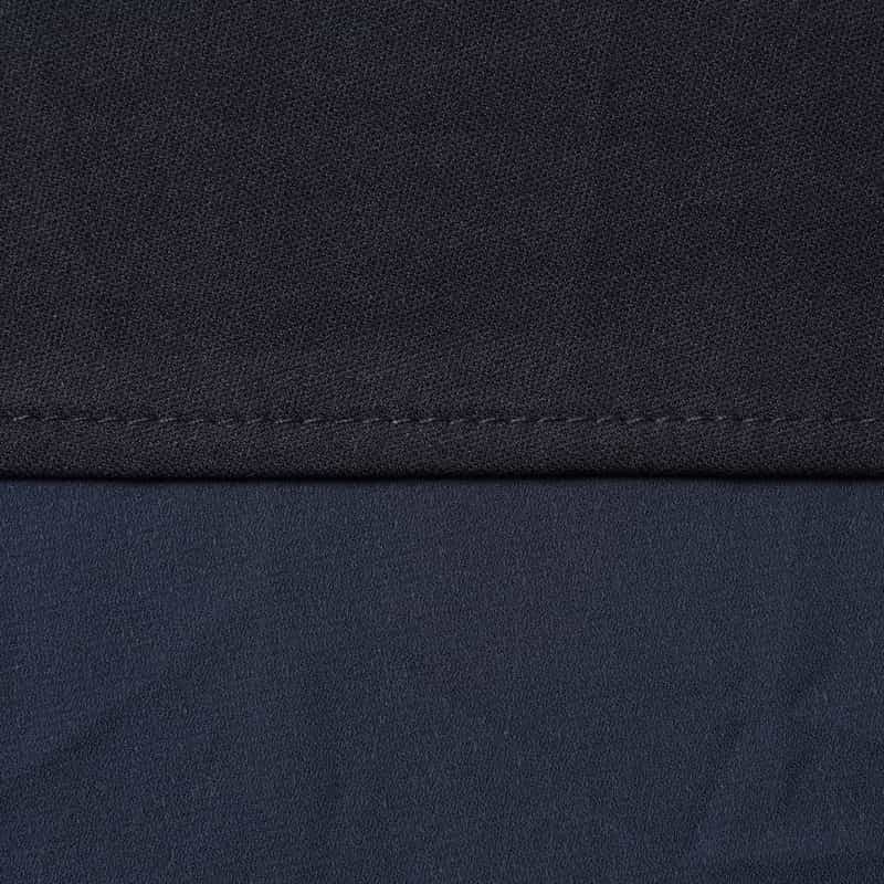 BARNEYS NEW YORK ウォッシャブル ランダムチュール素材パネル切替ロングフレアスカート NAVY