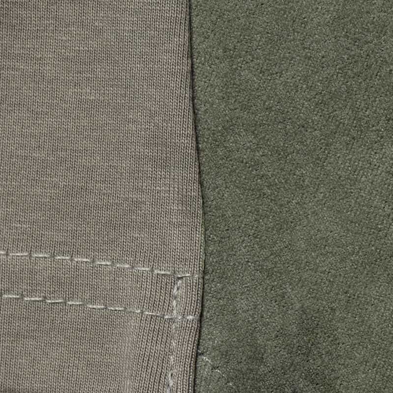 BARNEYS NEW YORK ウォッシャブル コンビネーション アシンメトリーレースデザインカットソー KHAKI