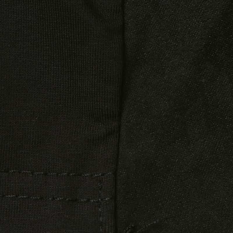 BARNEYS NEW YORK ウォッシャブル コンビネーション アシンメトリーレースデザインカットソー BLACK