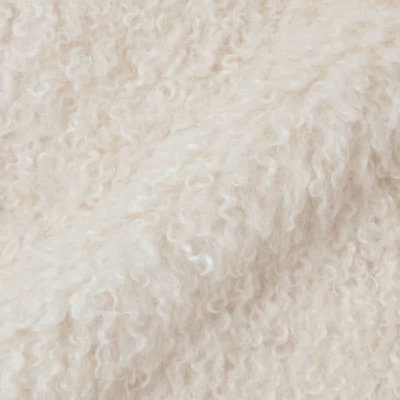 BARNEYS NEW YORK エコファー Wジップアップショートベスト OFF WHITE