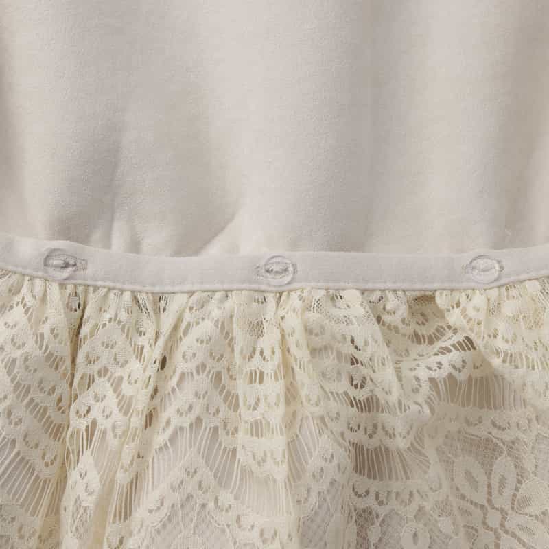 BARNEYS NEW YORK エコファーWヘムデザイン 2WAYショートベスト OFF WHITE