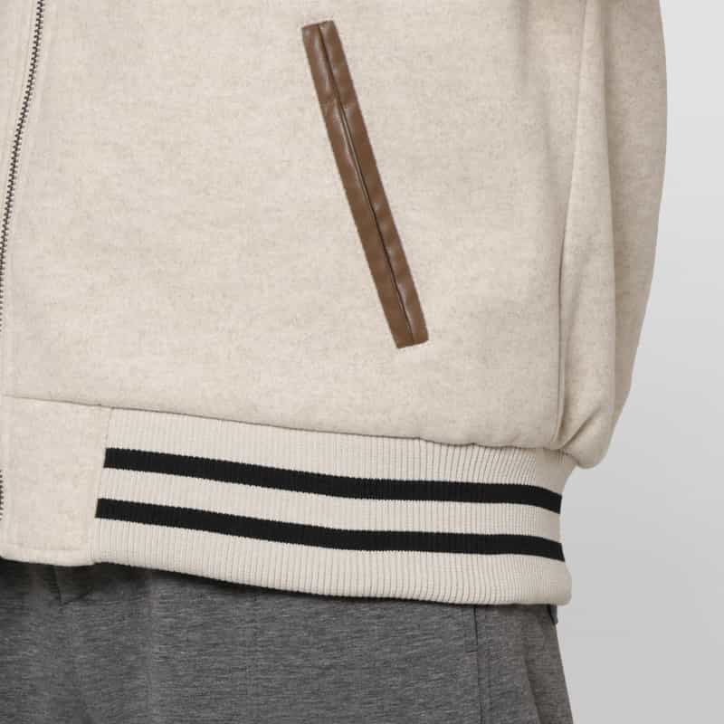 BARNEYS NEW YORK 異素材コンビネーション スタジアムジャンパー BEIGE