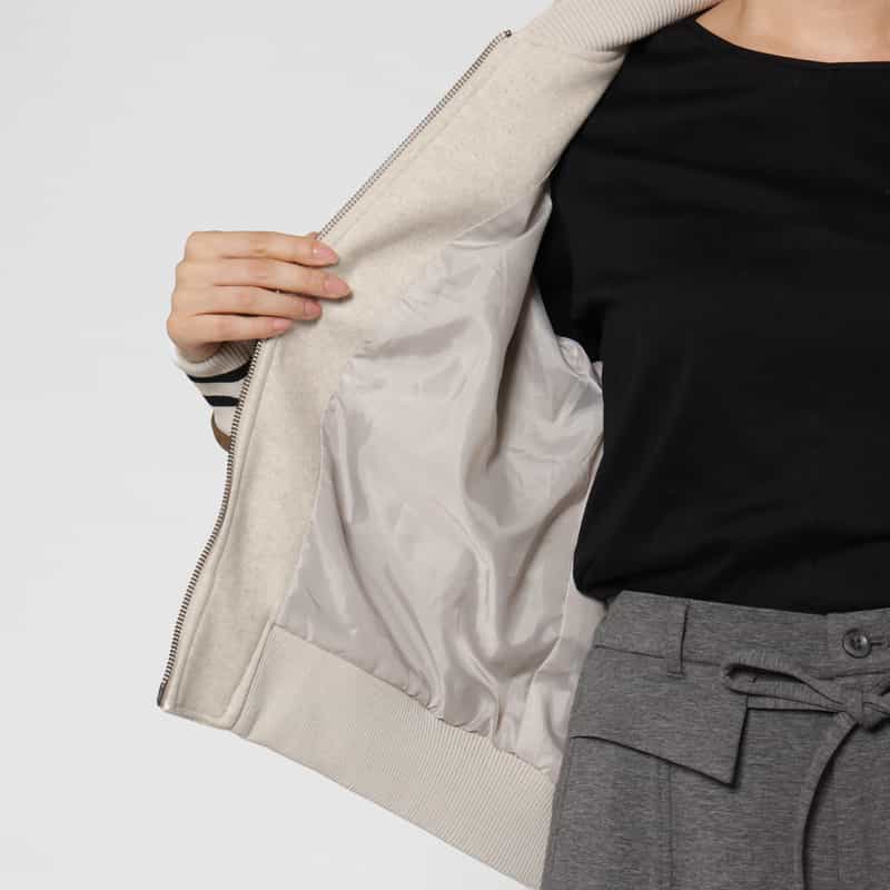 BARNEYS NEW YORK 異素材コンビネーション スタジアムジャンパー BEIGE