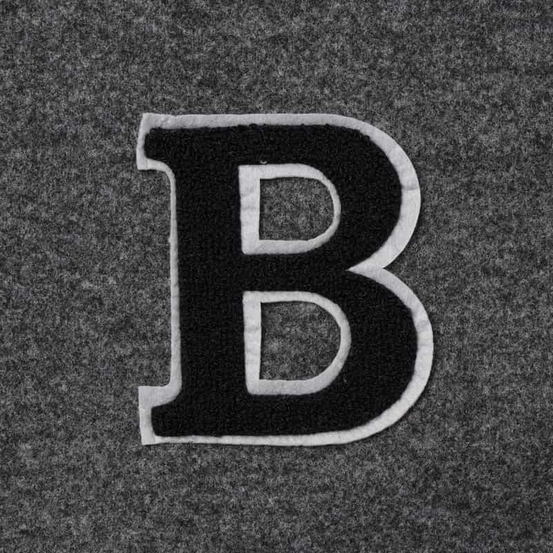 BARNEYS NEW YORK 異素材コンビネーション スタジアムジャンパー DARK GRAY