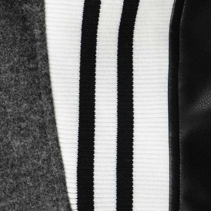 BARNEYS NEW YORK 異素材コンビネーション スタジアムジャンパー DARK GRAY