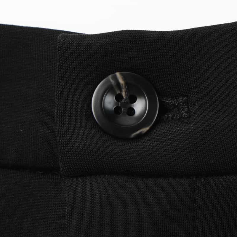BARNEYS NEW YORK ウォッシャブル サイドラインデザイン ドローストリングパンツ BLACK