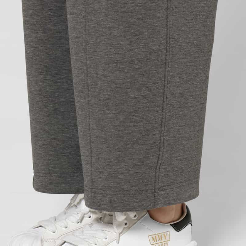 BARNEYS NEW YORK ウォッシャブル サイドラインデザイン ドローストリングパンツ DARK GRAY