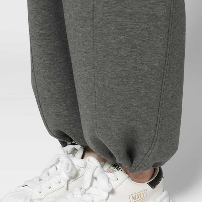 BARNEYS NEW YORK ウォッシャブル サイドラインデザイン ドローストリングパンツ DARK GRAY