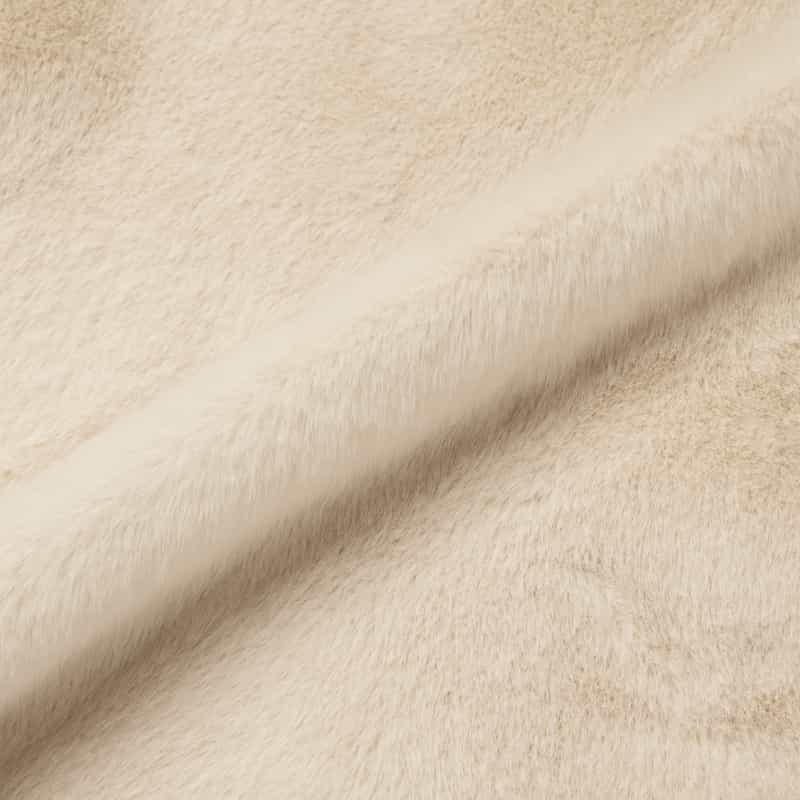 BARNEYS NEW YORK フェイクファー ジップアップショートブルゾン IVORY