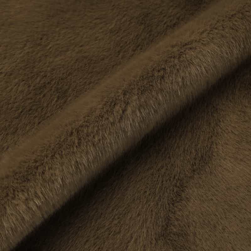 BARNEYS NEW YORK フェイクファー ジップアップショートブルゾン BROWN