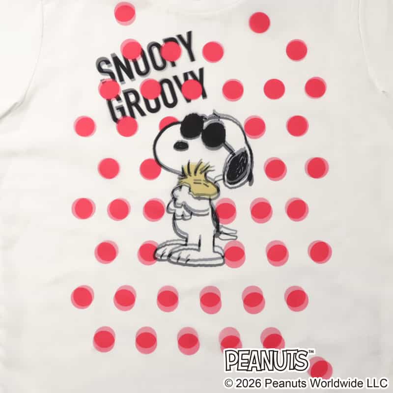 TRIPPY ART TRIPPY ART＜トリッピー アート＞ バーニーズ　ニューヨーク限定プリントTシャツ “SNOOPY“ WHITE