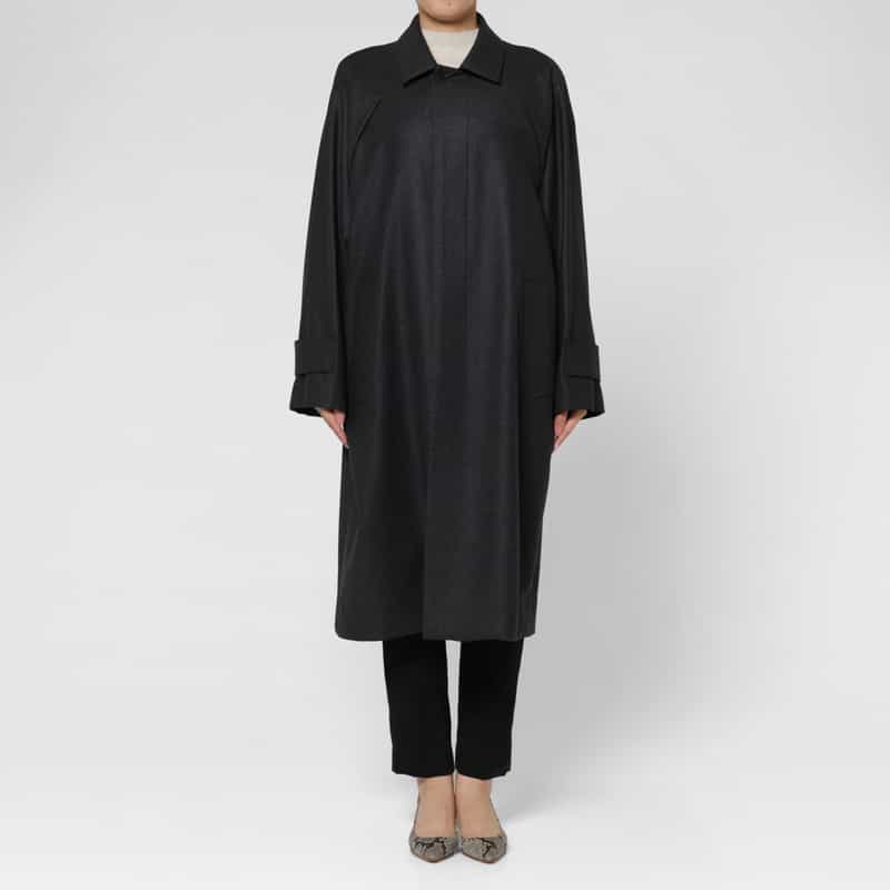 OVERCOAT OVERCOAT ＜オーバーコート＞ バーニーズ　ニューヨーク限定ウールフランネルコート GRAY