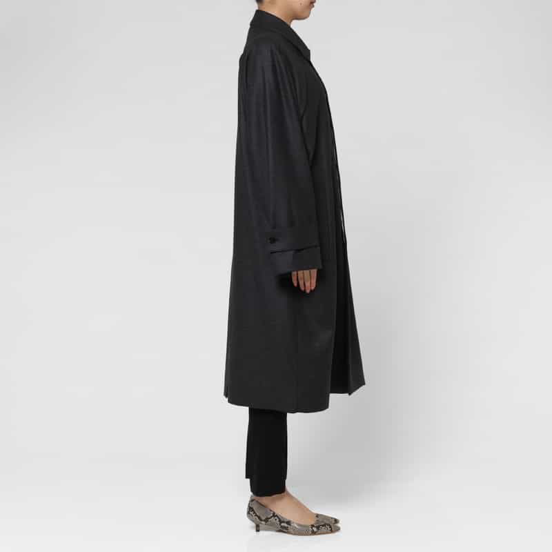 OVERCOAT OVERCOAT ＜オーバーコート＞ バーニーズ　ニューヨーク限定ウールフランネルコート GRAY