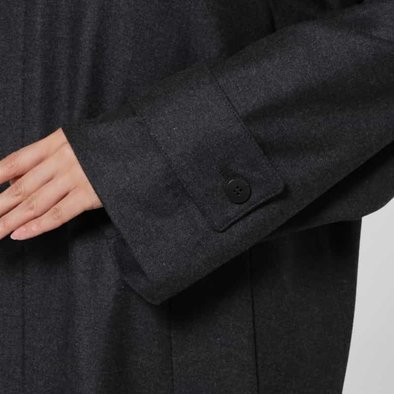 OVERCOAT OVERCOAT ＜オーバーコート＞ バーニーズ　ニューヨーク限定ウールフランネルコート GRAY