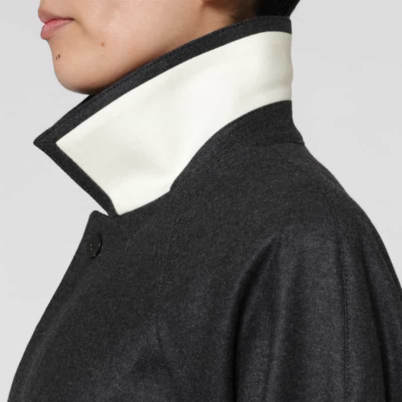 OVERCOAT OVERCOAT ＜オーバーコート＞ バーニーズ　ニューヨーク限定ウールフランネルコート GRAY
