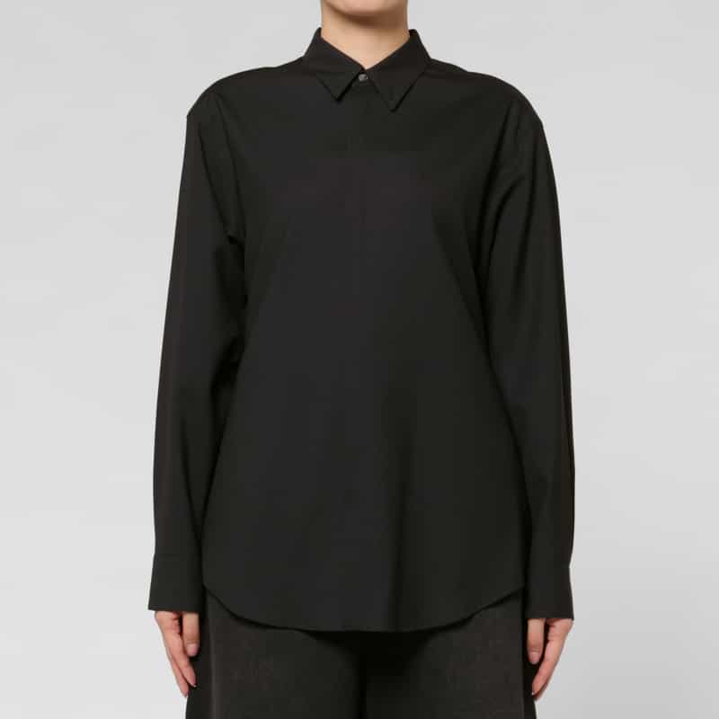 OVERCOAT OVERCOAT ＜オーバーコート＞ ウールシャツ BLACK